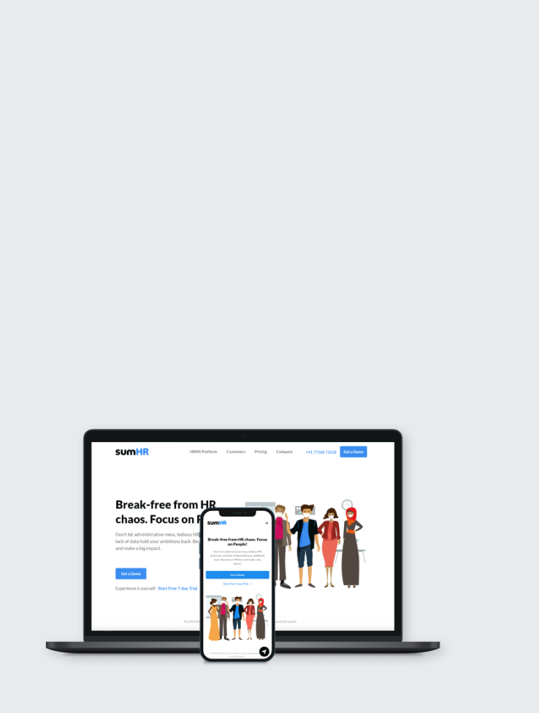sumHR website redesign