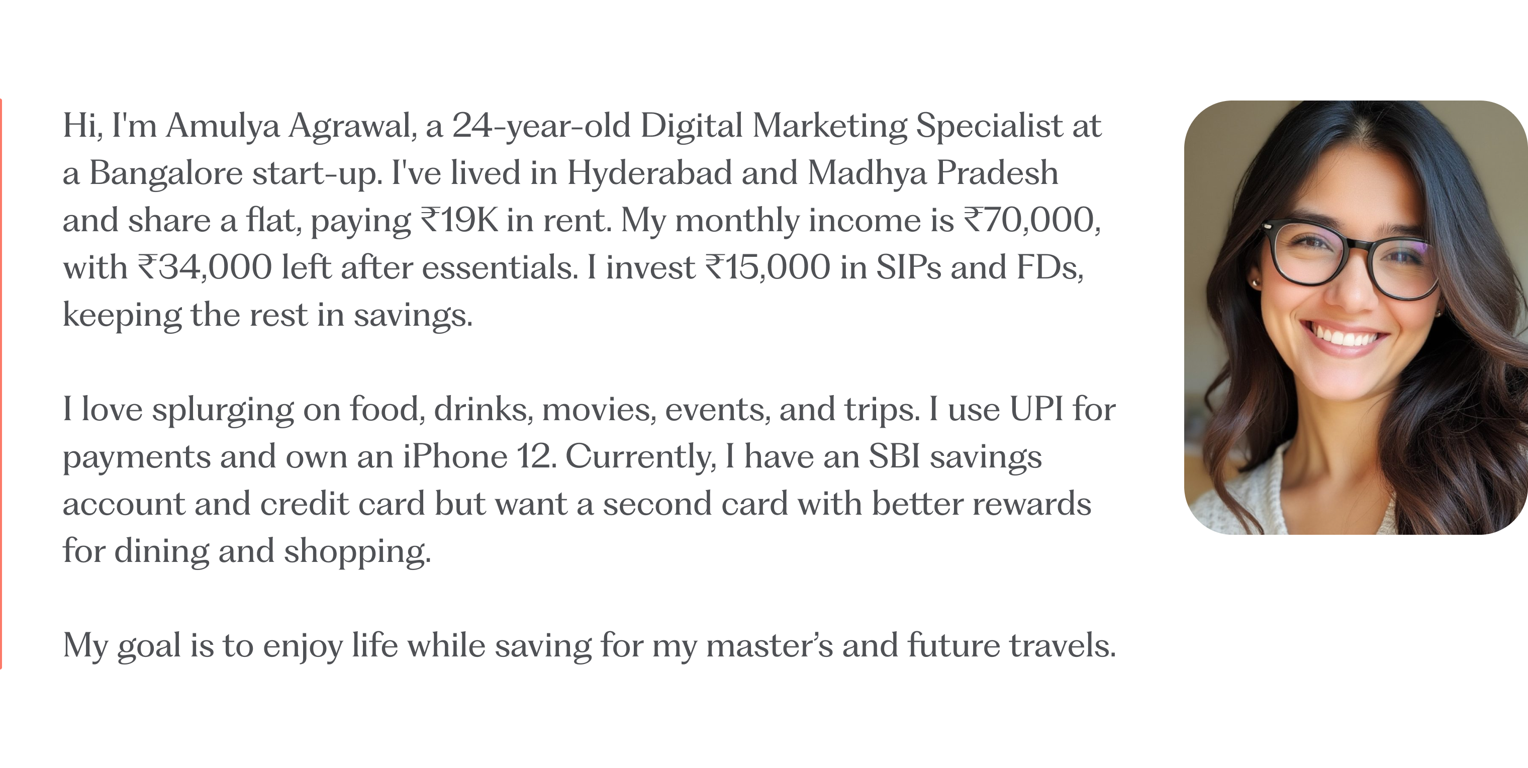 Primary persona for the Jupiter credit card